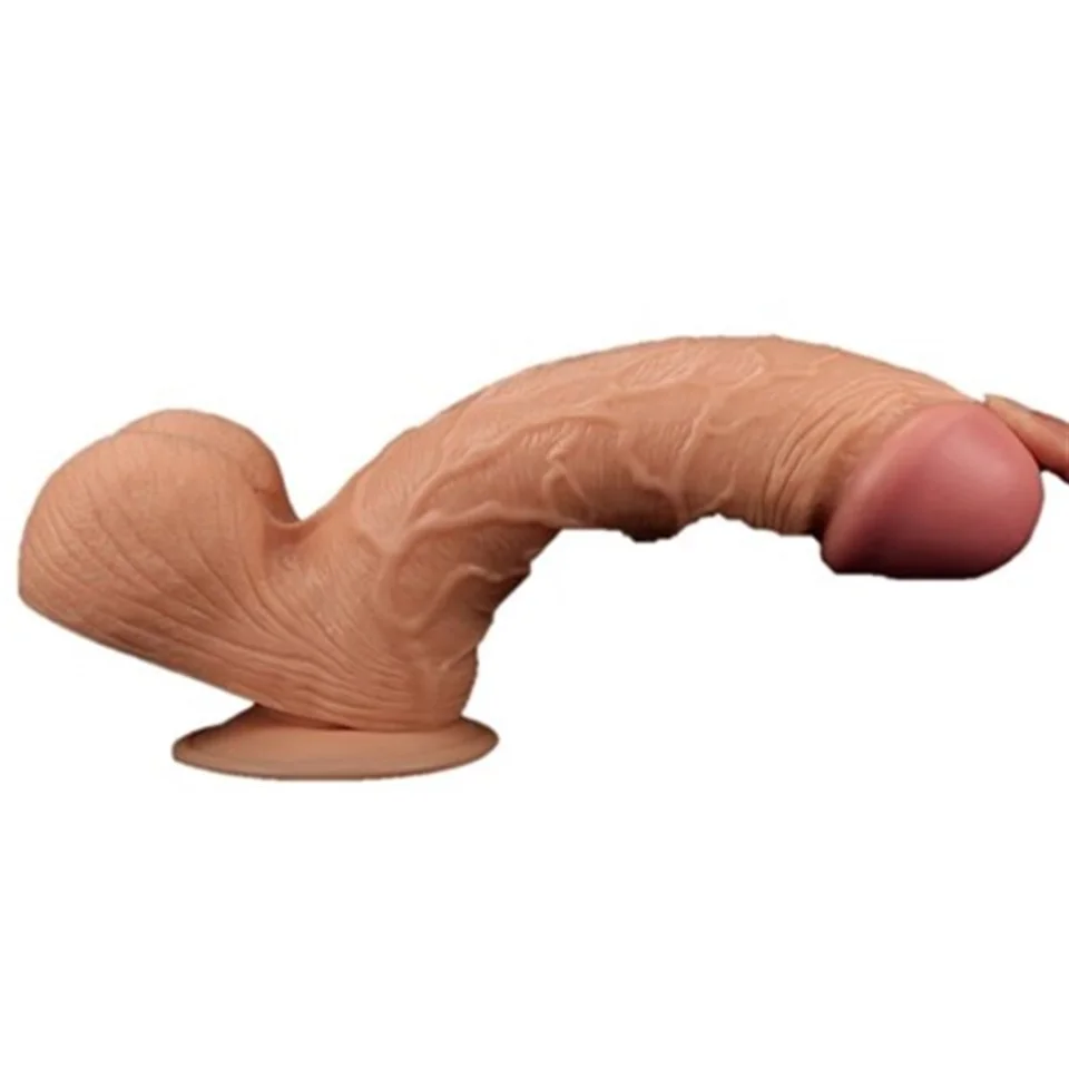 #5109 - 24,5 cm Belden Bağlamalı Gerçekçi Kalın Dildo Penis - King Sized