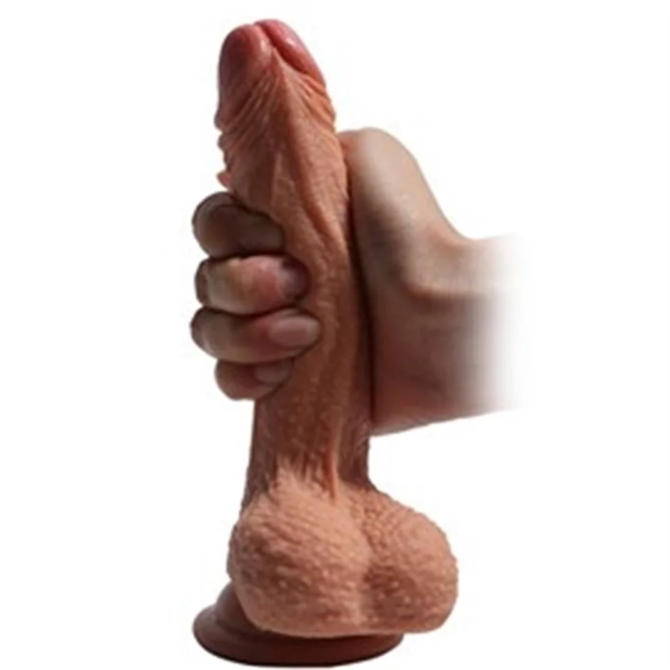 #5132 - 18,5 cm Belden Bağlamalı Çift Katmanlı Realistik Dildo Penis Set