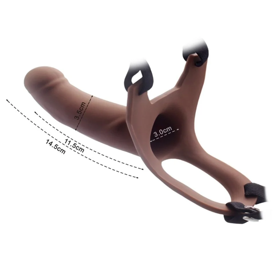 #5184 - 14,5 cm Oxford Belden Bağlamalı İçi Boş Protez Penis