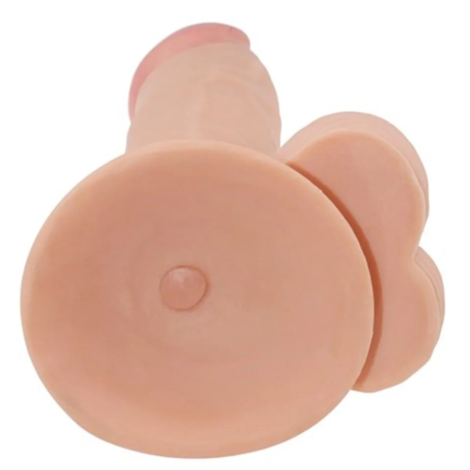 #5199 - 22 cm Belden Bağlamalı Gerçekçi Çift Katmanlı Silikon Penis
