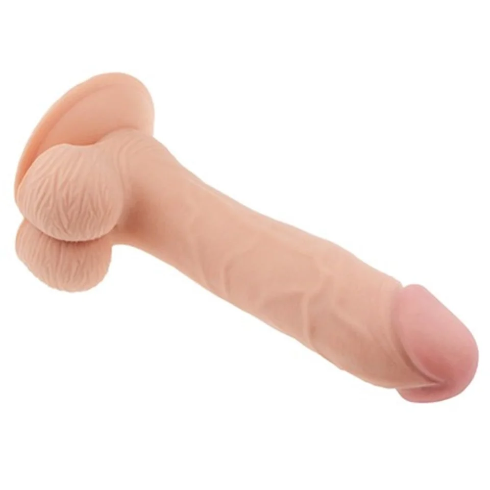 #5204 - 22 cm Belden Bağlamalı Gerçekçi Çift Katmanlı Silikon Penis