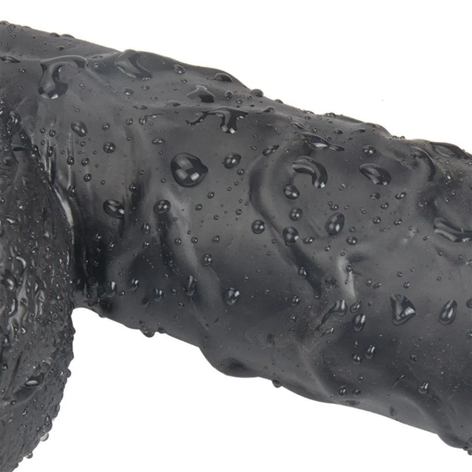 #428 - 24,5 cm Vantuzlu Realistik Zenci Kalın Penis Anal Vajinal Dildo