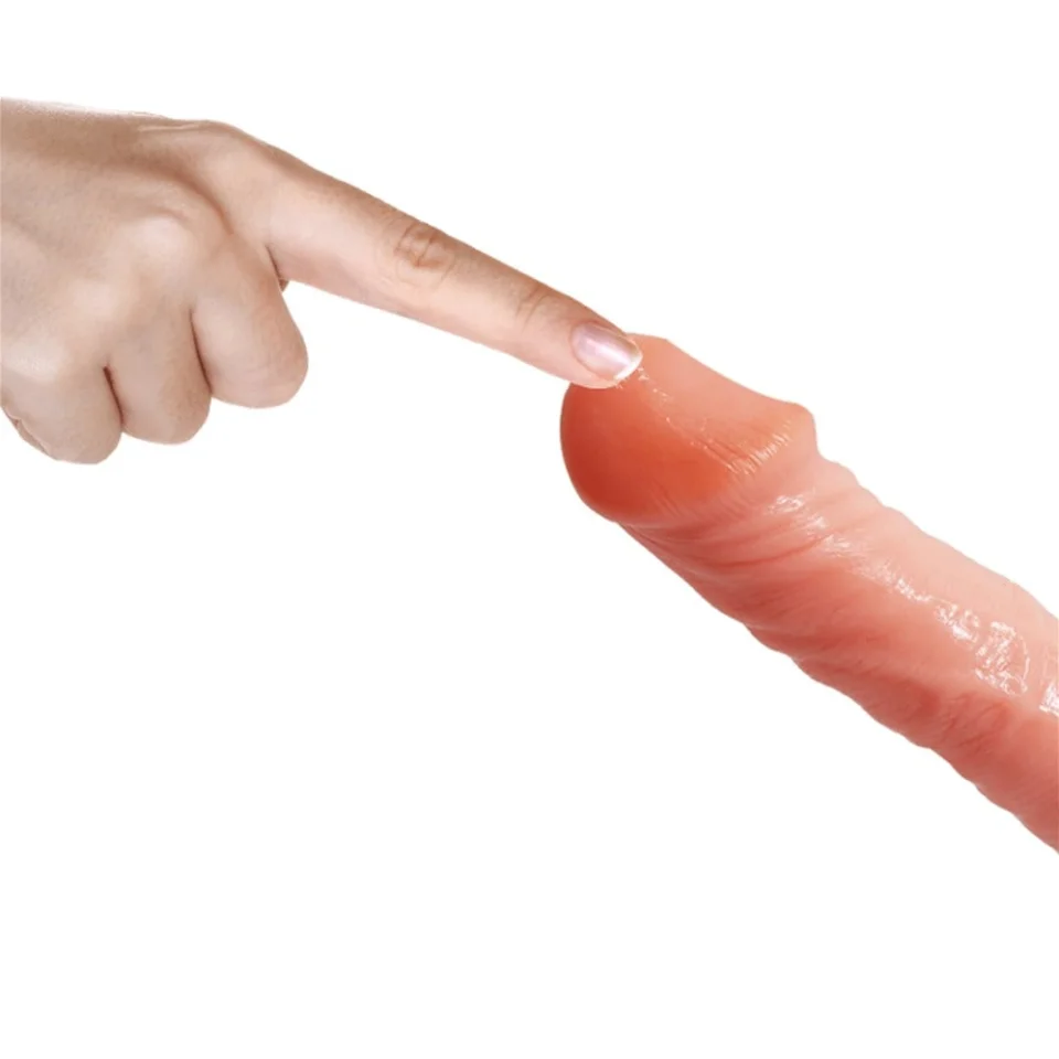 #5232 - 19,8 ve 15 cm Belden Bağlamalı İçi Dolu Çift Strapon Penis