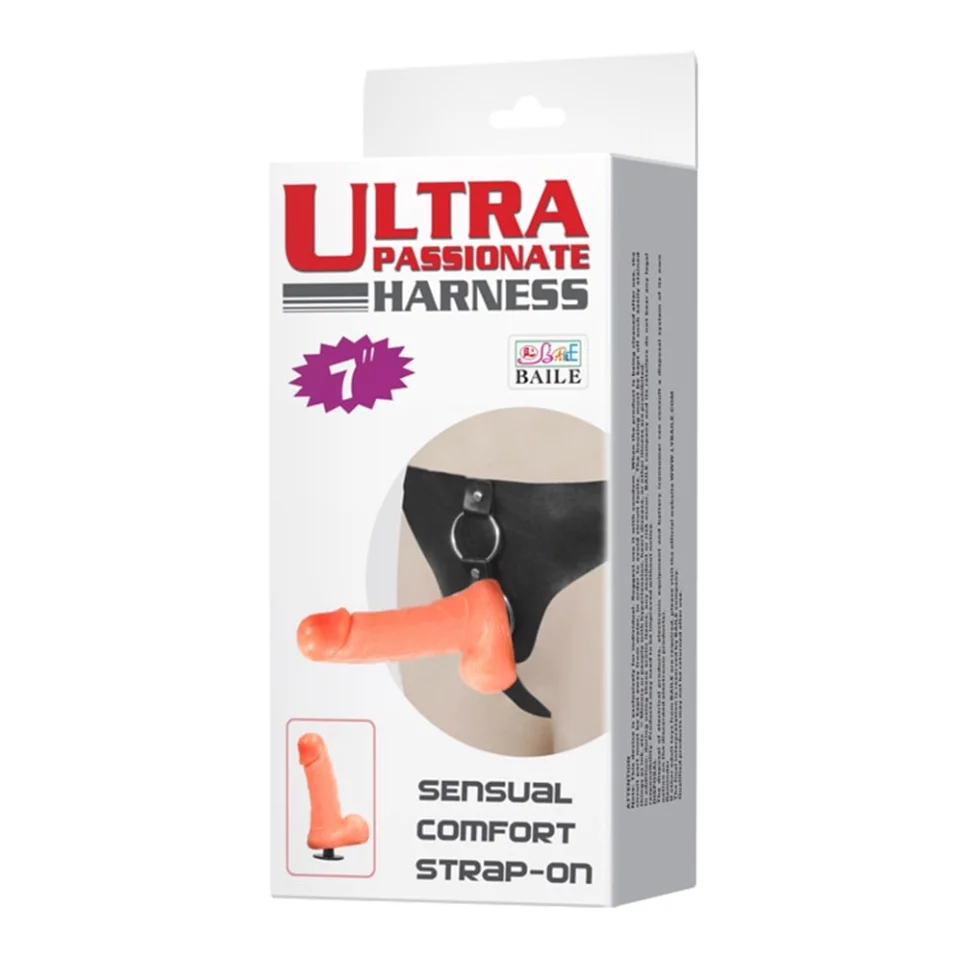 #5251 - 18 cm Belden Bağlamalı İçi Dolu Strapon Penis