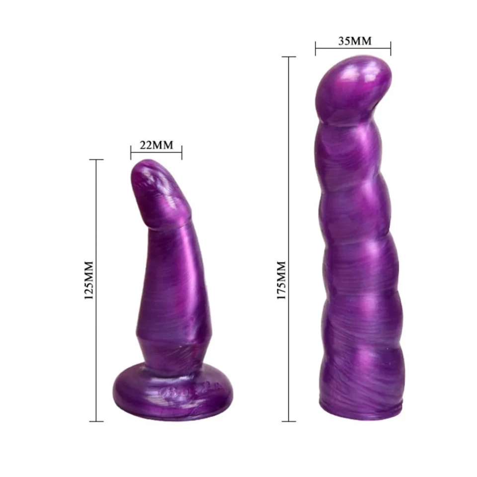 #5262 - Belden Bağlamalı Çift Taraflı Strapon Dildo