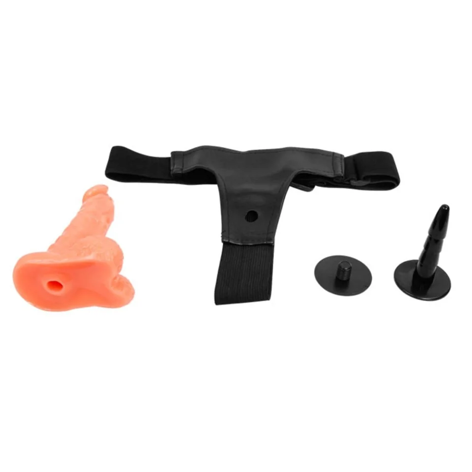 #5291 - 15 cm Belden Bağlamalı İçi Dolu Strapon Penis