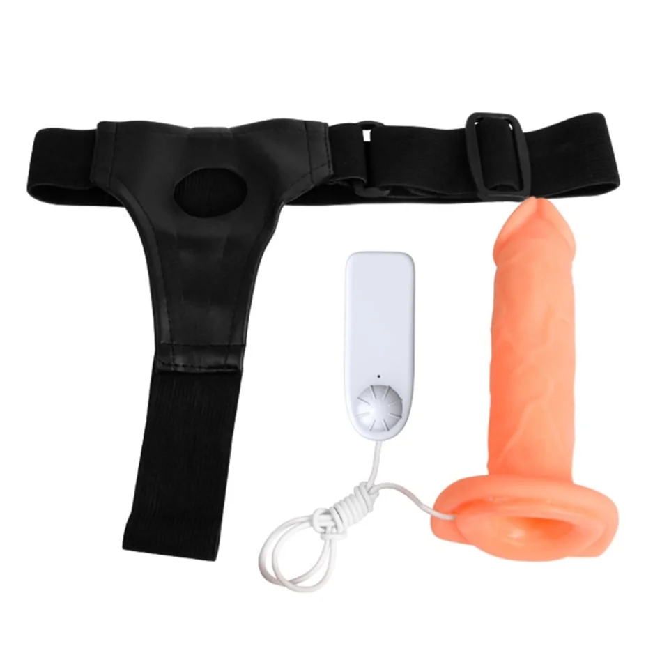 #5305 - 7,5 cm Dolgulu Titreşimli Protez Strapon