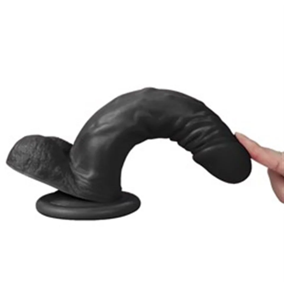 #5335 - 21 cm Belden Bağlamalı Realistik Dildo Zenci Penis Set
