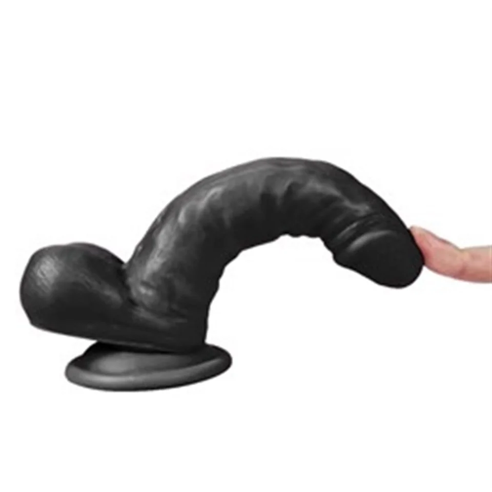 #5340 - 17 cm Belden Bağlamalı Realistik Dildo Zenci Penis Set