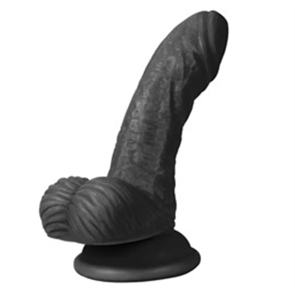 #5355 - 13 cm Belden Bağlamalı Realistik Dildo Zenci Penis Set