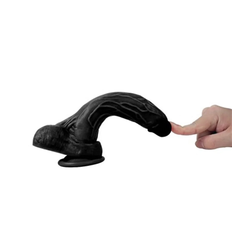 #5359 - 20,5 cm Belden Bağlamalı Realistik Dildo Zenci Penis Set