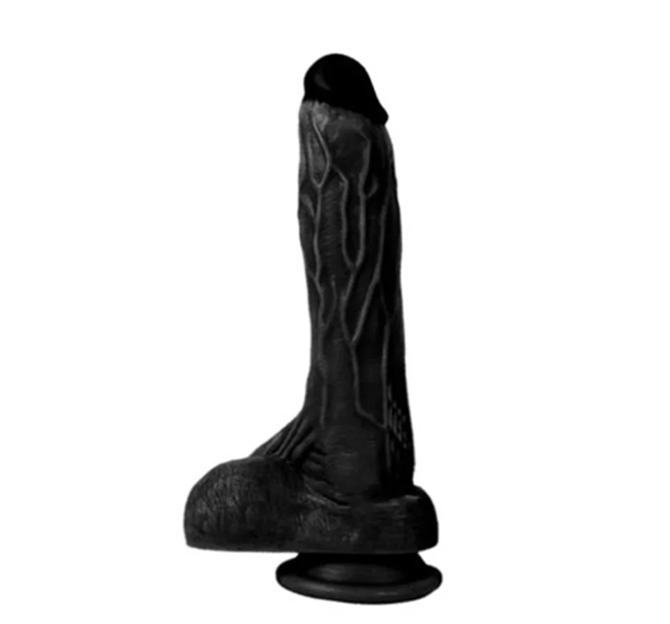 #5363 - 20,5 cm Belden Bağlamalı Realistik Dildo Zenci Penis Set