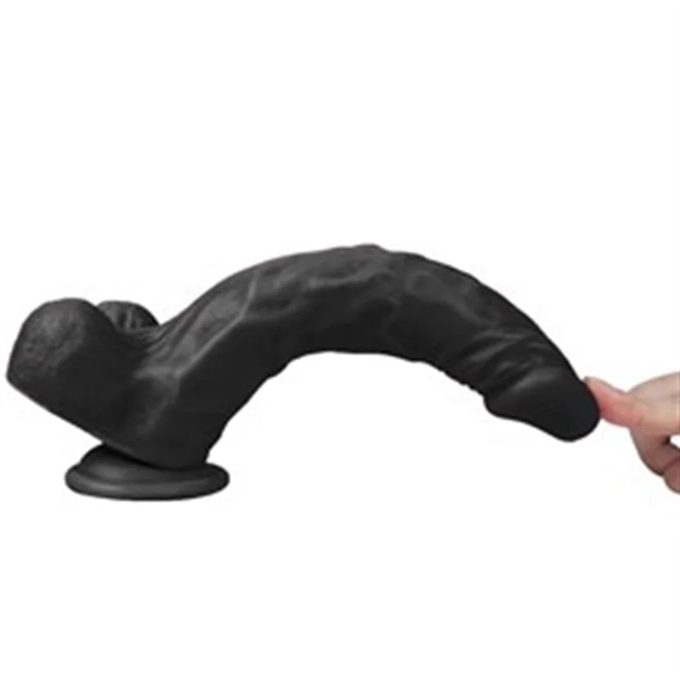 #5367 - 23,5 cm Belden Bağlamalı Realistik Dildo Zenci Penis Set