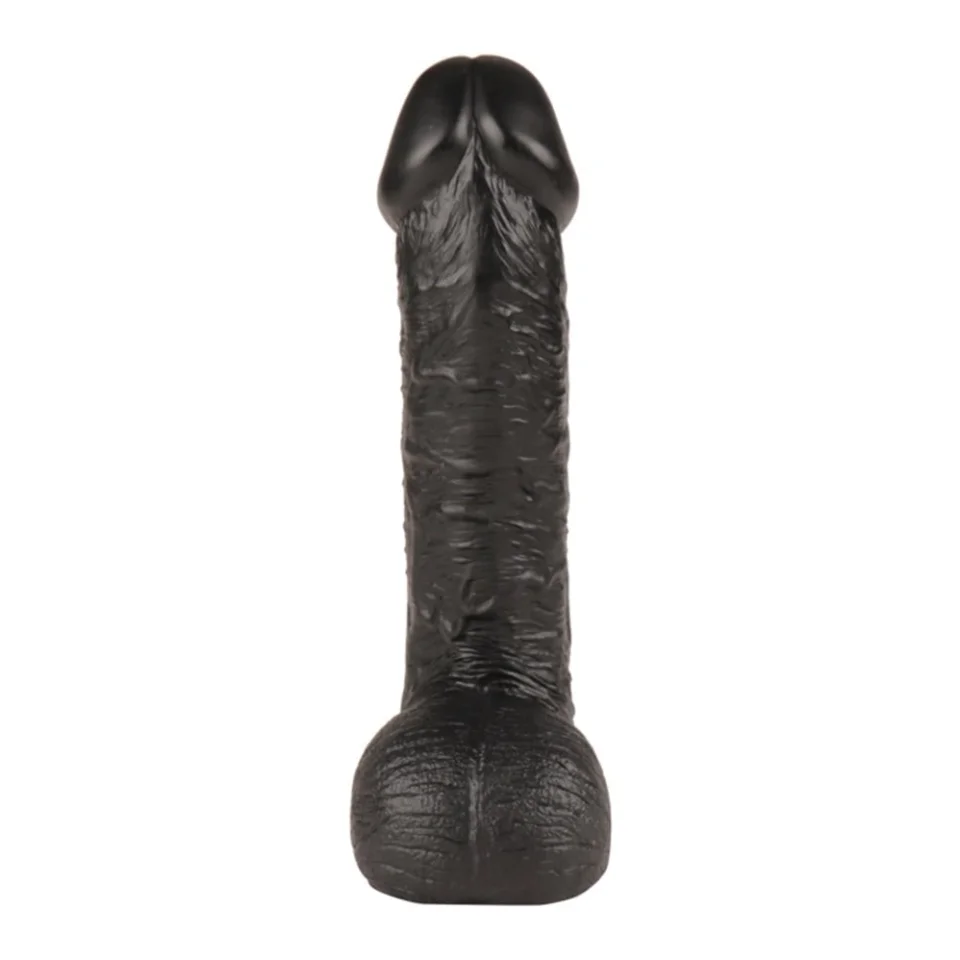 #446 - 27,5 cm Dev Boy Kalın Realistik Vantuzlu Zenci Dildo Penis