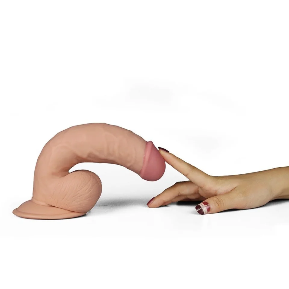 #5510 - 20 cm Belden Bağlamalı Titreşimli Realistik Dildo Penis Set