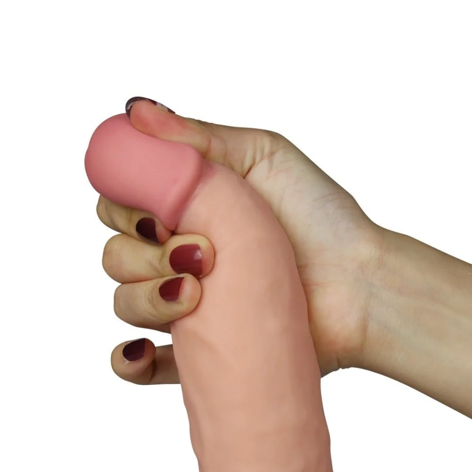#5516 - 20 cm Belden Bağlamalı Titreşimli Realistik Dildo Penis Set
