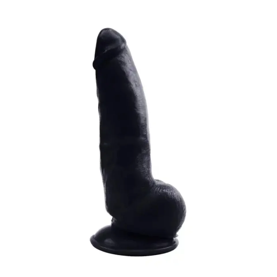 #11517 - 21,5 cm Realistik Vantuzlu Zenci Dildo Penis