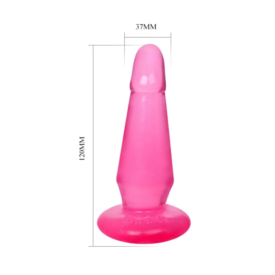 #5727 - 12 cm Vantuzlu Jel Anal Plug