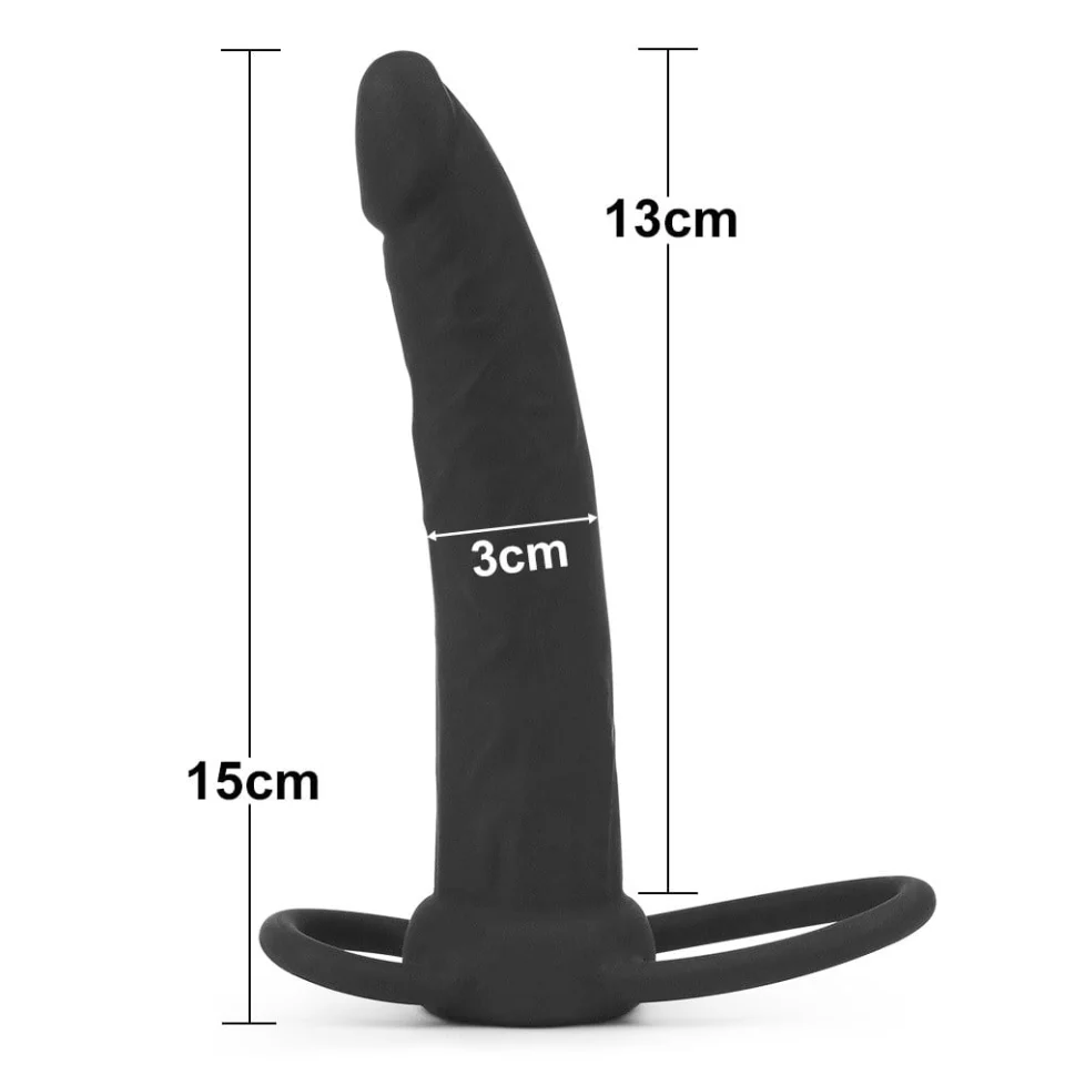 #5747 - 13 cm Siyah Anal Penis Halkası