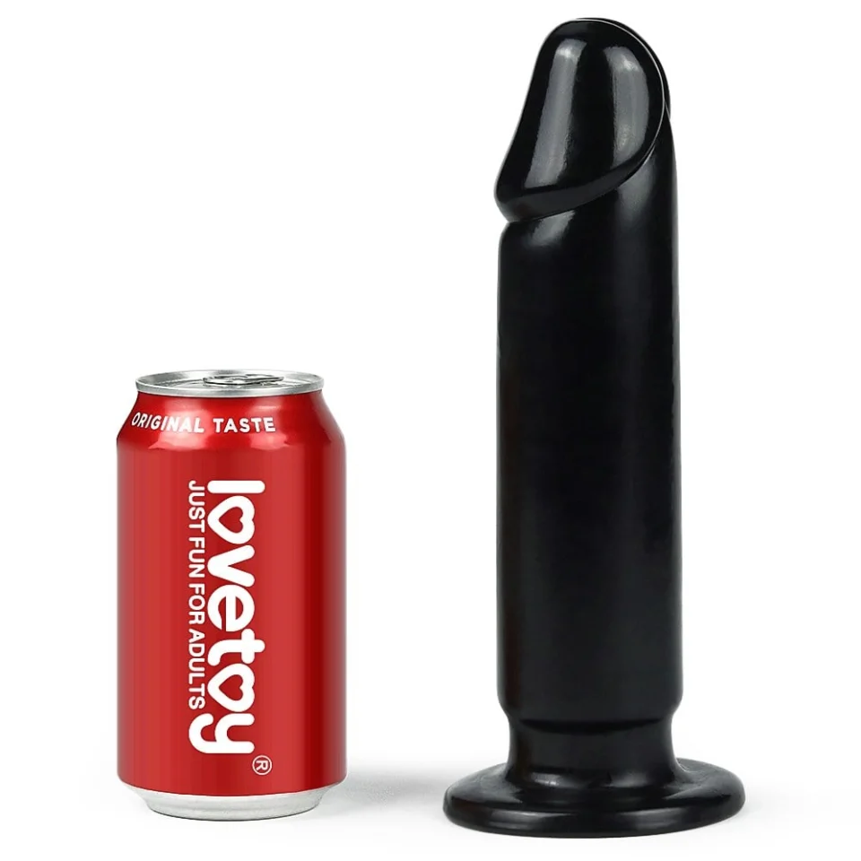 #5760 - 22,5 Cm Siyah Yumuşak Kalın Anal Dildo