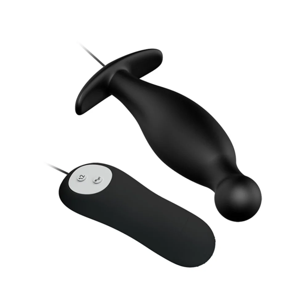 #5775 - 12 Fonksiyon Kumandalı 11,7 cm Titreşimli Anal Plug