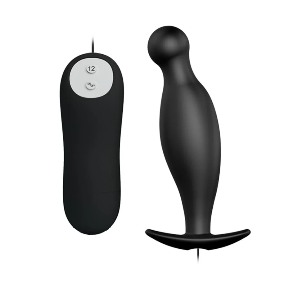 #5776 - 12 Fonksiyon Kumandalı 11,7 cm Titreşimli Anal Plug