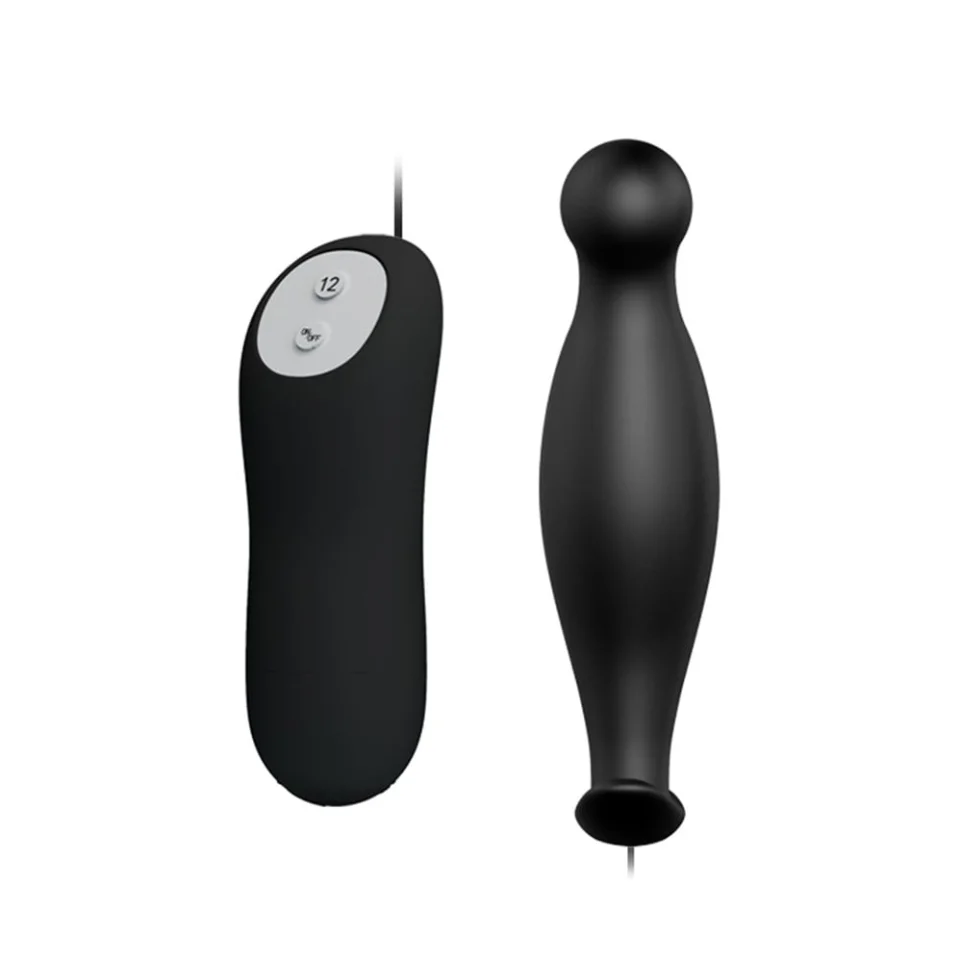 #5780 - 12 Fonksiyon Kumandalı 11,7 cm Titreşimli Anal Plug