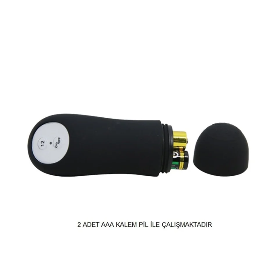 #5784 - 12 Fonksiyon Kumandalı 8,5 cm Titreşimli Anal Plug