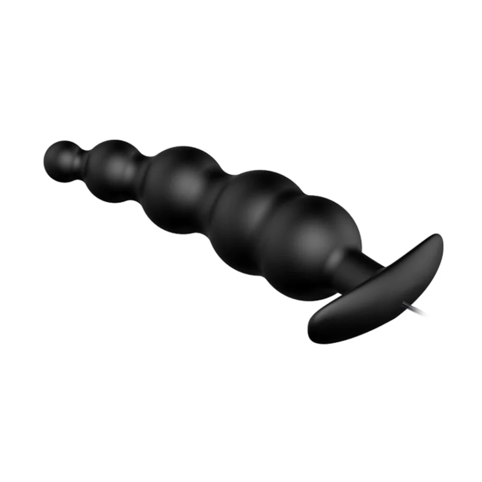 #5798 - 12 Fonksiyon Kumandalı 11,8 cm Titreşimli Boğumlu Anal Plug