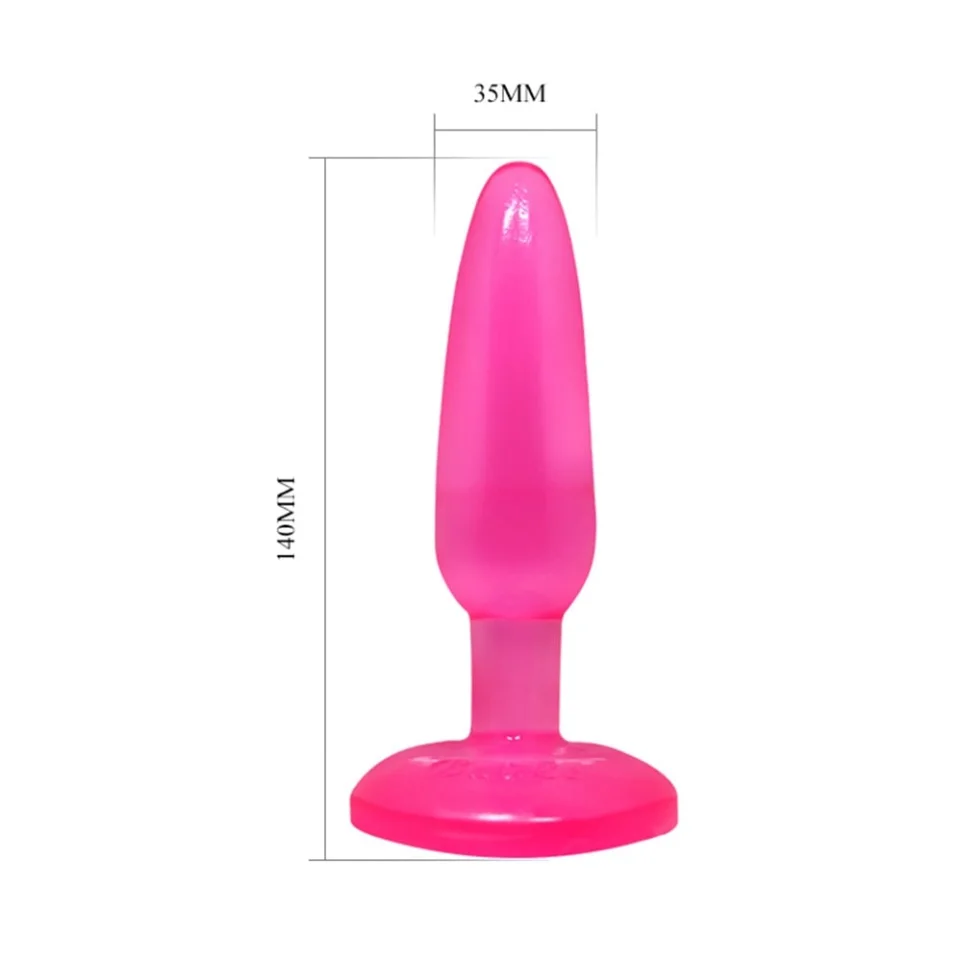 #5939 - 14 cm Vantuzlu Jel Anal Plug
