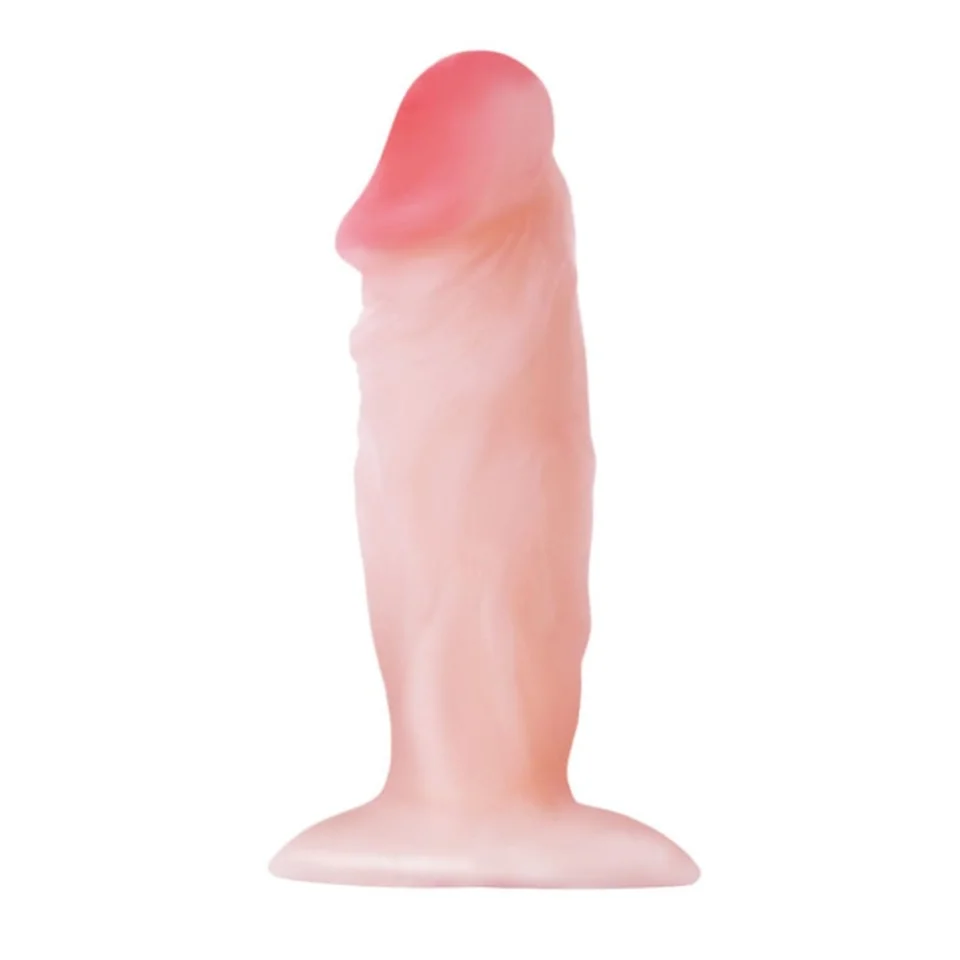 #5963 - 11 cm Vantuzlu Damarlı Penis Anal Plug