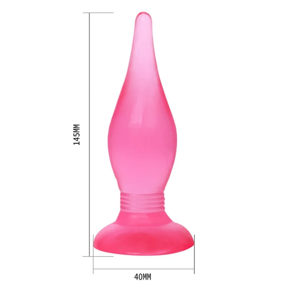 #6024 - 14,5 cm Vantuzlu Jel Anal Alıştırıcı Plug