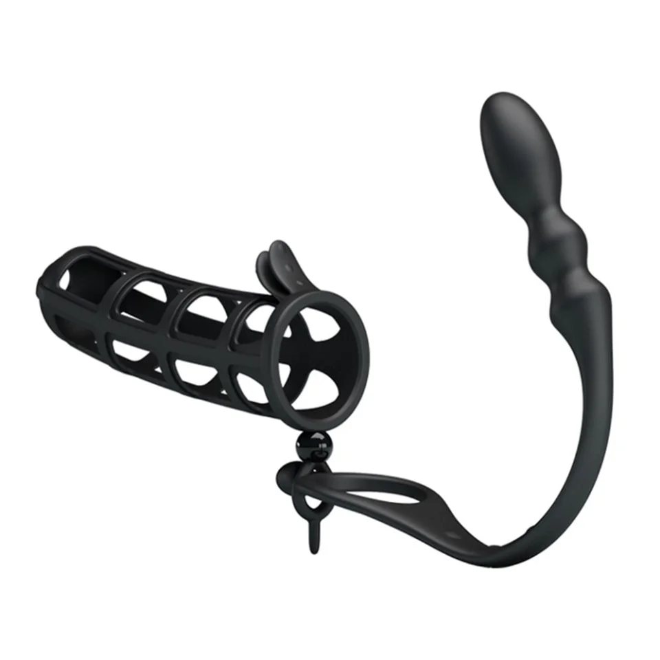 #6036 - Anal Tıkaçlı Penis Kılıfı