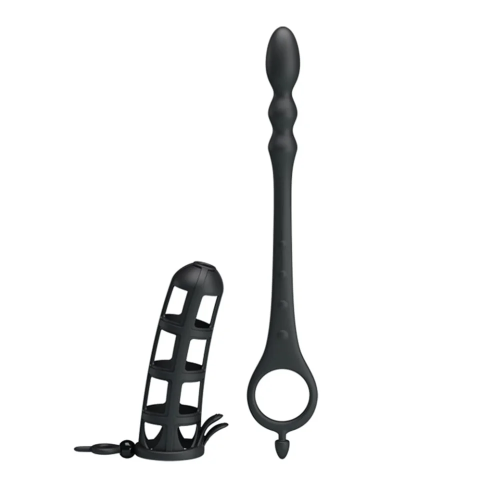 #6037 - Anal Tıkaçlı Penis Kılıfı