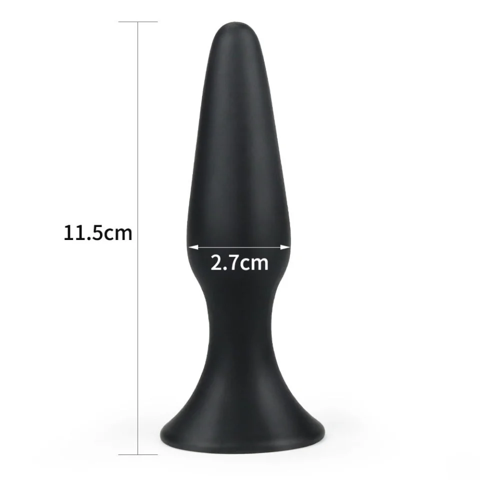 #6059 - 11,5 cm Vantuzlu Silikon Anal Plug