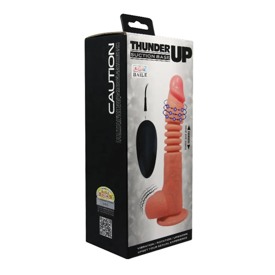 #497 - 22 cm İleri Geri Hareketli Gerçekçi Silikon Vantuzlu Penis