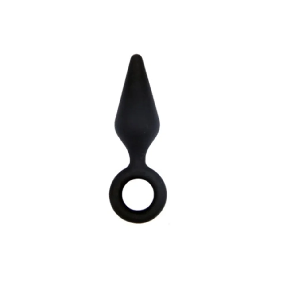 #6126 - 8,7 cm Halkalı Silikon Anal Tıkaç Plug