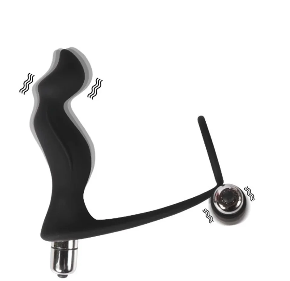 #6132 - Çift Motorlu Prostat Vibratör ve Penis Halkası - Krell