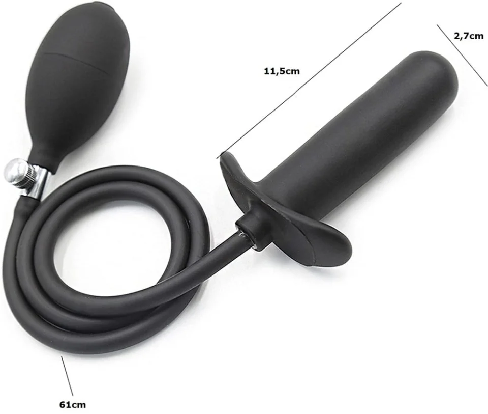 #6286 - Şişebilen Pompalı Anal Plug - Big