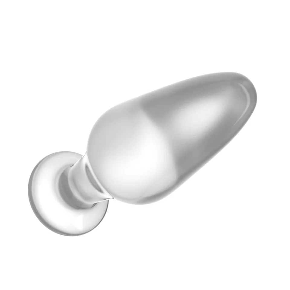#6293 - 10 cm Pürüzsüz Cam Anal Tıkaç