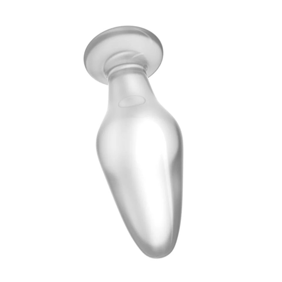 #6295 - 10 cm Pürüzsüz Cam Anal Tıkaç