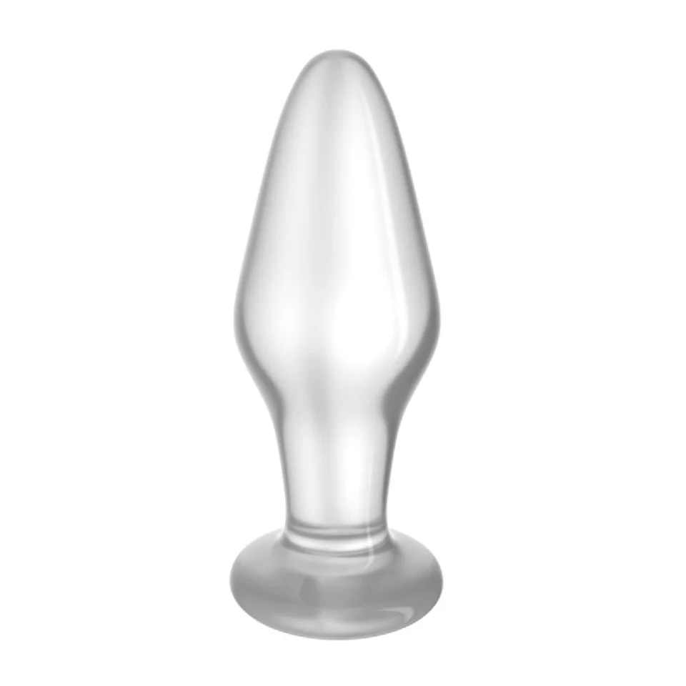 #6296 - 10 cm Pürüzsüz Cam Anal Tıkaç