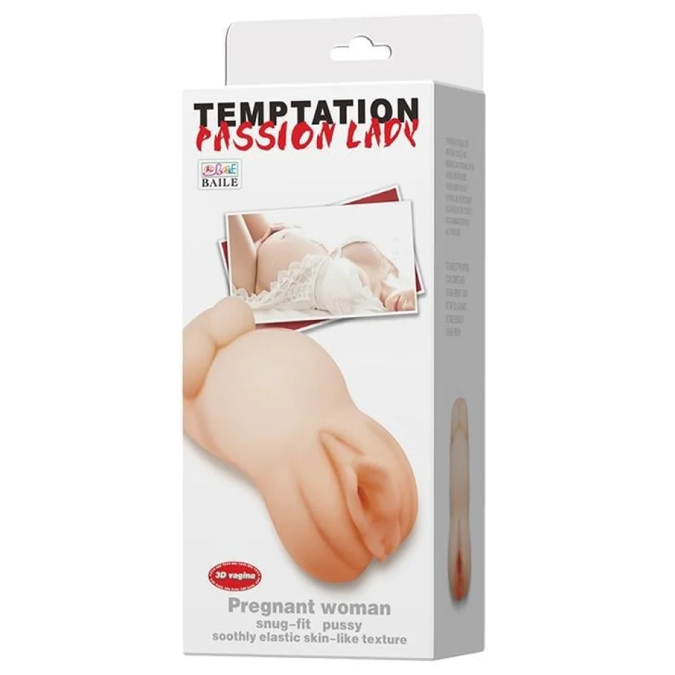 #6398 - 3 Boyutlu Hamile Suni Vajina Mastürbatör - Pregnant