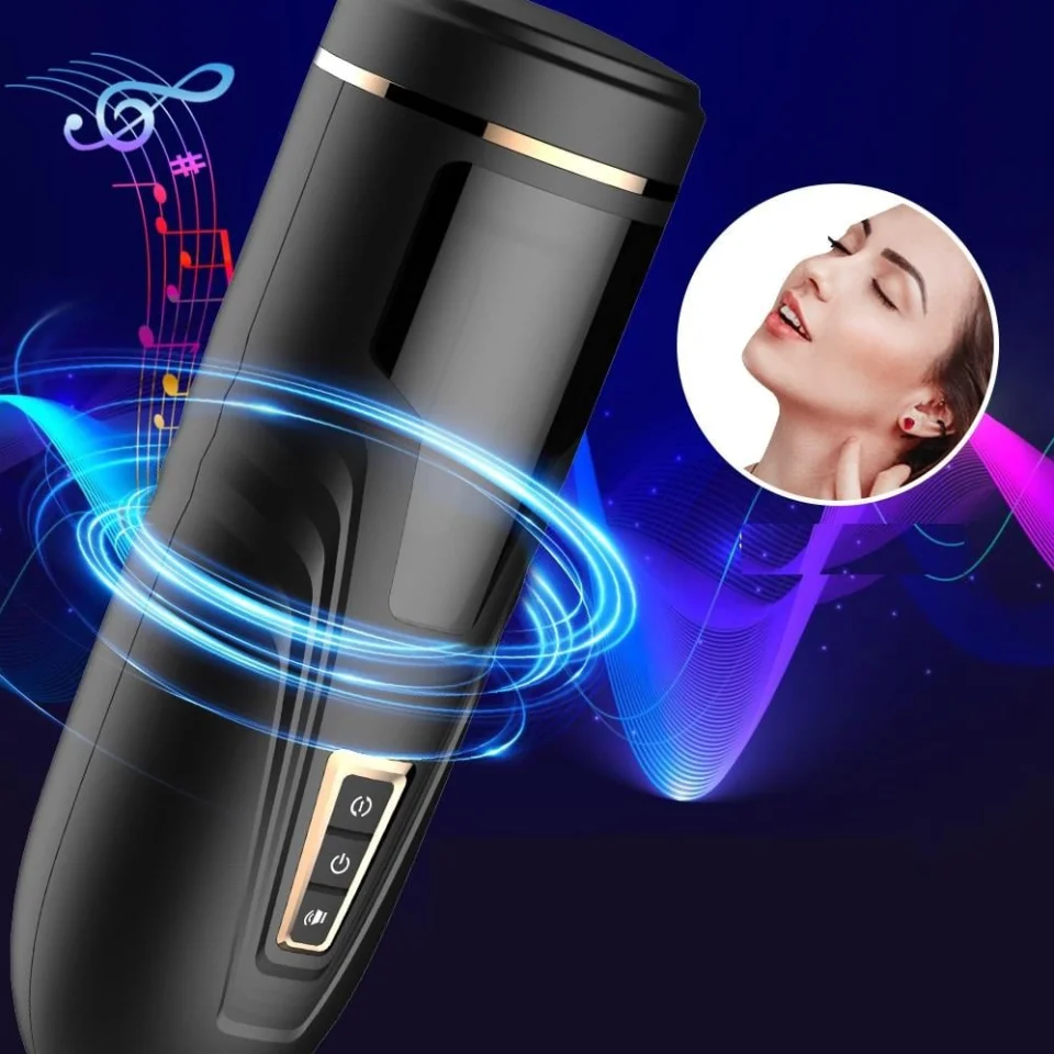 #6426 - USB Şarjlı Titreşimli İleri Geri Rotasyon Ayarlı Sesli Masturbatör