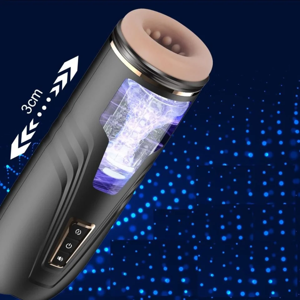 #6430 - USB Şarjlı Titreşimli İleri Geri Rotasyon Ayarlı Sesli Masturbatör