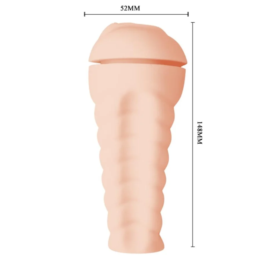 #6468 - 18,5 cm Gerçekçi Doku Realistik Suni Vajina Mastürbatör