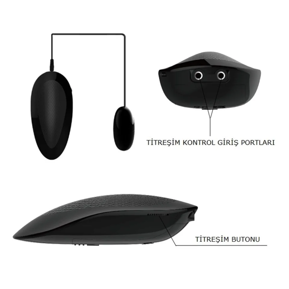 #6518 - 3 Boyutlu Çift Taraflı Titreşimli Suni Vajinal Mastürbatör - Emma