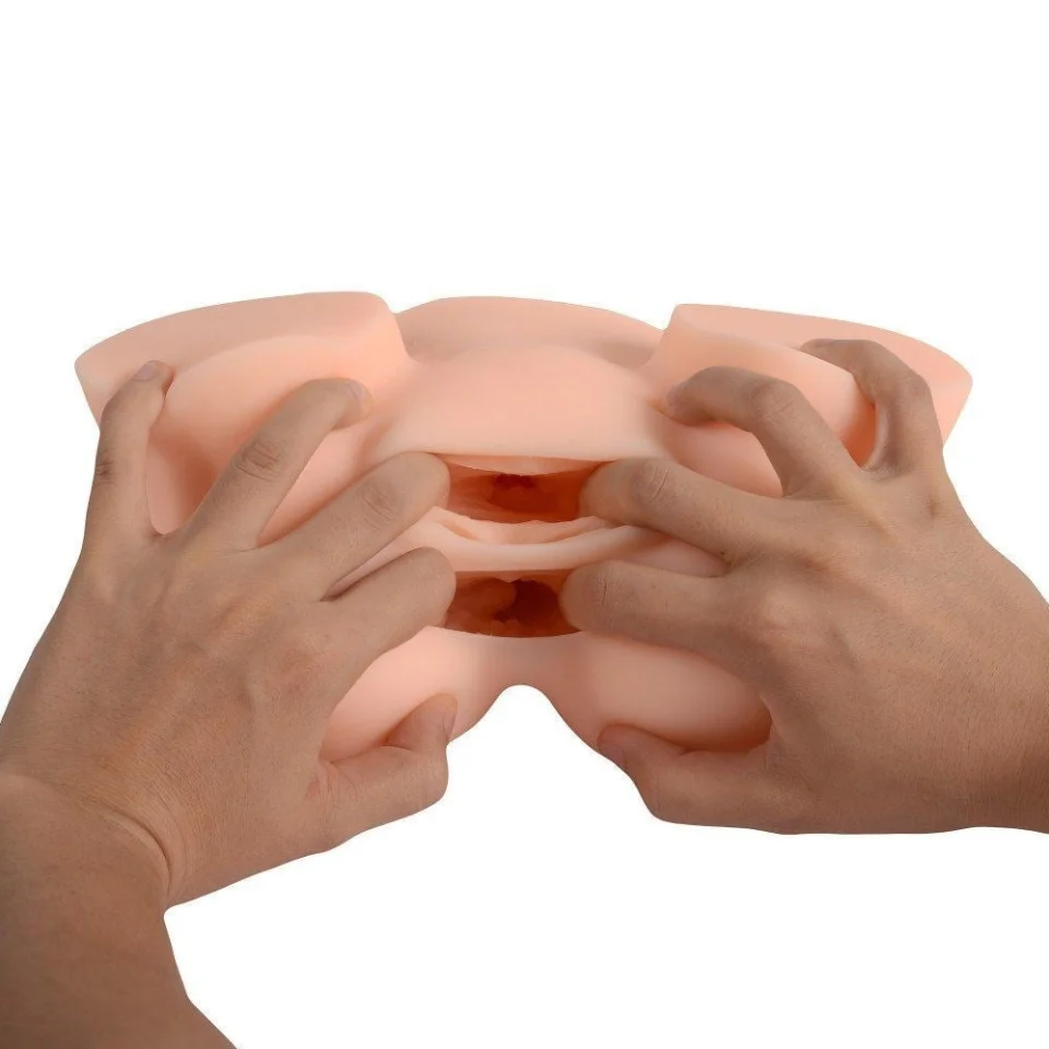 #6556 - 2 İşlevli 3D Realistik Kalça Suni Vajina Anüs - Bad Girl