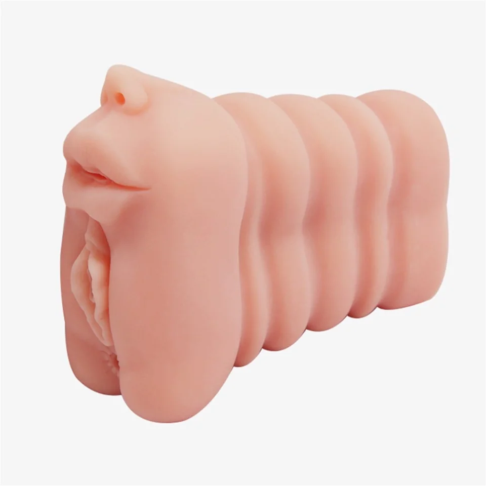 #6582 - 3 İşlevli 3D Realistik Suni Oral Vajinal Anal Mastürbatör
