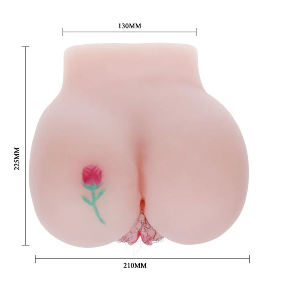 #6809 - 2 İşlevli Isıtmalı Titreşimli Bayan Kalça Vajina Anüs Mastürbatör
